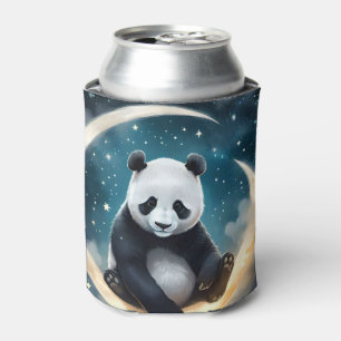 Porta-lata Sonhando à Lua: Serenada Celestial de Panda