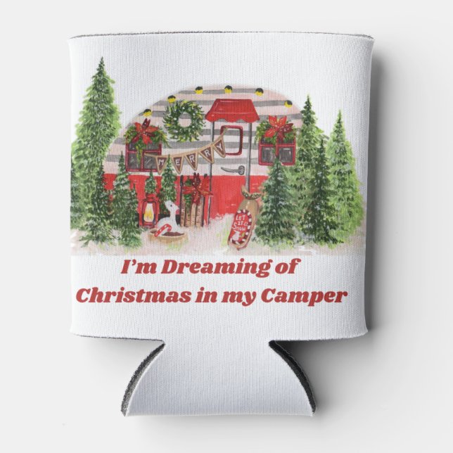 Porta-lata Sonho com o Natal na minha Cabine num  (Frente)