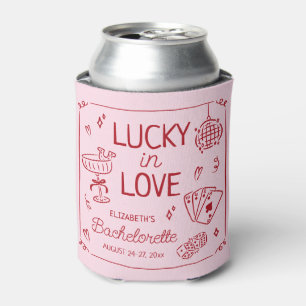 Porta-lata Sortuda no Amor Desenho à Mão Bachelorette Caprich