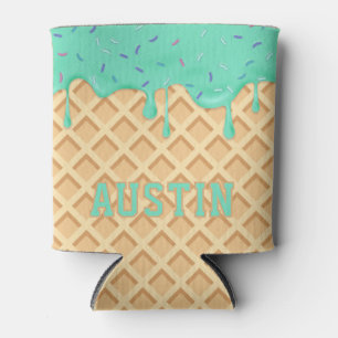 Porta-lata Sorvete de Hortelã Personalizado Gotejando