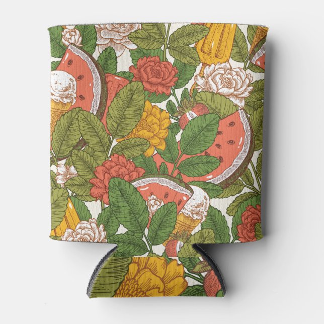 Porta-lata Sorvete de Melancia Picnic (Frente)