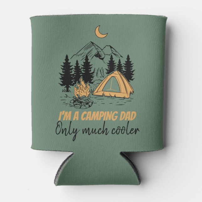 Porta-lata Sou um Pai de acampamento - Engraçado Dia de os pa (Frente)