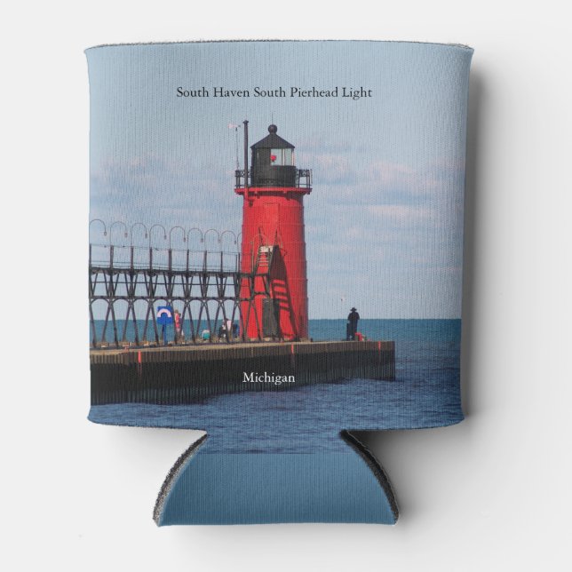 Porta-lata South Haven South Pierhead Light pode resfriar (Frente)