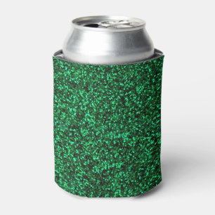 Porta-lata Sparkles verdes chamativos à moda do Sequin