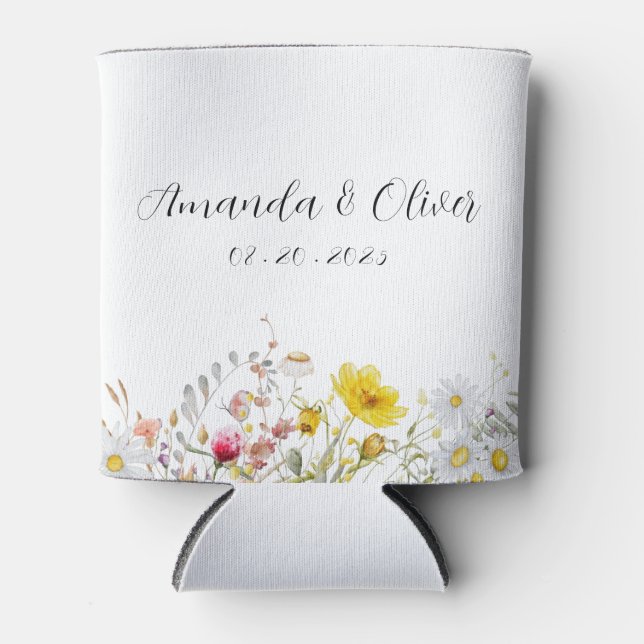 Porta-lata Spring Blossom Wedding Can Coolers (Frente)