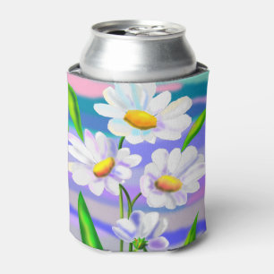 Porta-lata Spring Can Cooler Daisy Flowers