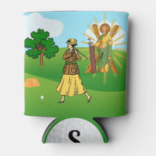 Porta-lata SS. Andrew & Jude com 2 Golfistas Femininas