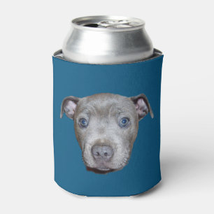 Porta-lata Staffordshire azul bull terrier enfrenta, azul