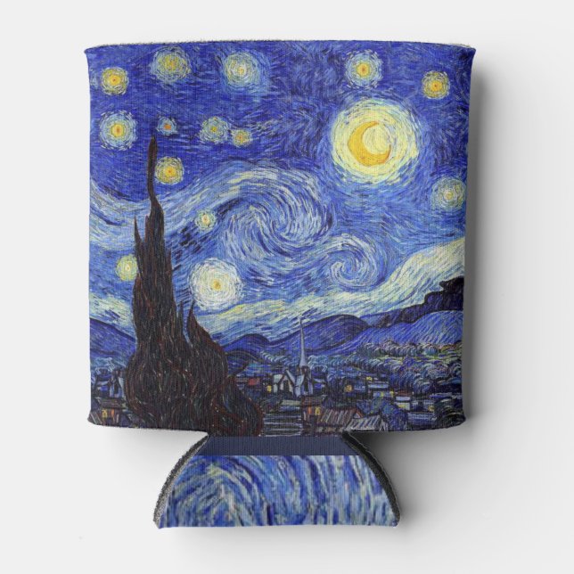 Porta-lata Starry Night Inspirou Van Gogh Clássico pode Resfr (Frente)