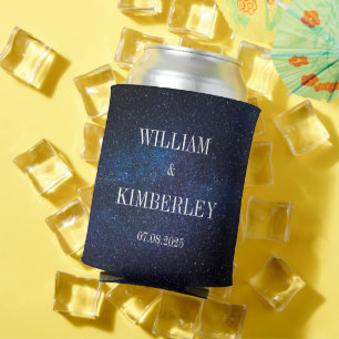 Porta-lata Starry Night Stars Sky Galaxy Casamento Elegante