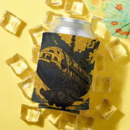 Porta-lata Steampunk Airship Can Cooler - Retro Majestade