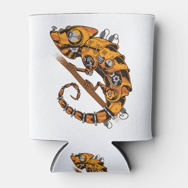 Porta-lata Steampunk Chameleon (Frente)