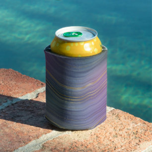 Porta-lata Strata legal   Belo Púrpura Azul e Agate Dourado