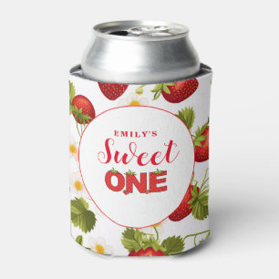 Porta-lata Strawberry Berry Sweet Birthday  Berry First