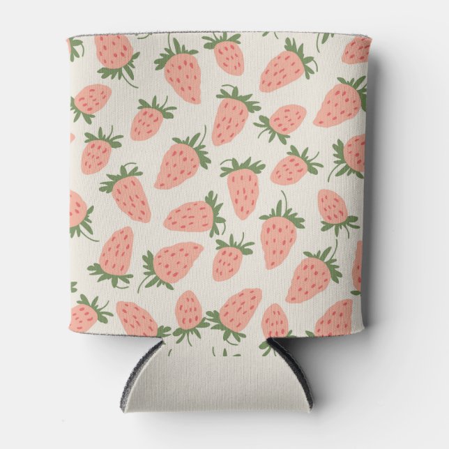 Porta-lata Strawberry Pattern (Frente)
