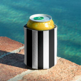 Porta-lata Stripes Negras e Brancas, Padrões Strike, Linhas