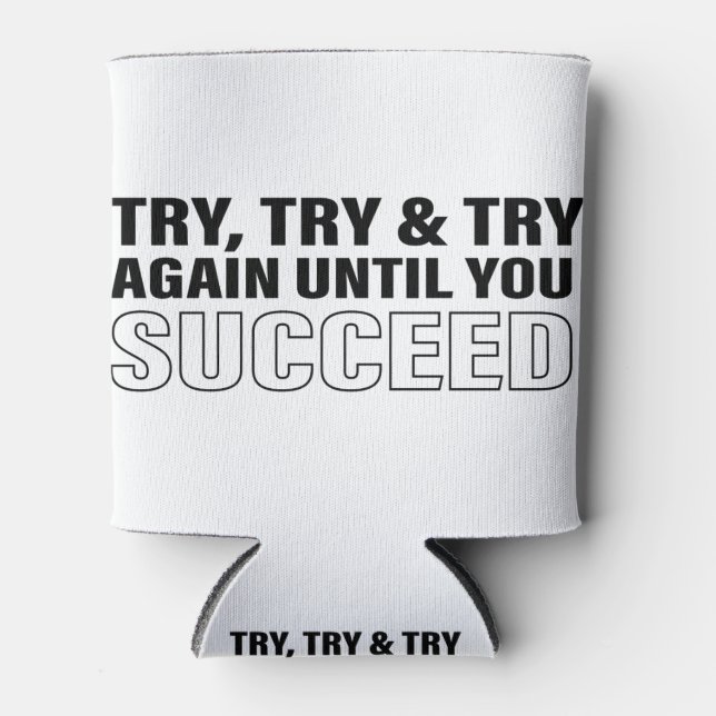 Porta-lata Sucesso Dicas de vida Motivational Quote Art (Frente)