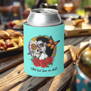 Porta-lata Sugar Skull Art Nouveau