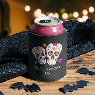 Porta-lata Sugar Skull Dia de los Muertos