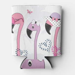 Porta-lata Summer Flamingo: Ilustração da Pratage.