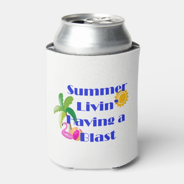 Porta-lata Summer Livin' Can Cooler (Can Front)