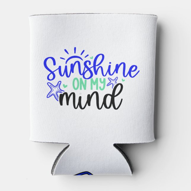 Porta-lata Summer Mindset "Sunshine On My Mind" (Frente)