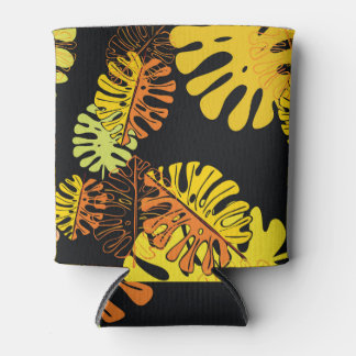 Porta-lata Summer Tropical Leaves Vintage Design