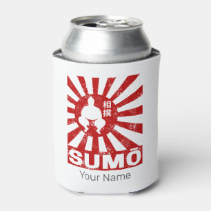 Porta-lata Sumo Retro Wrestler Japonês Vintage Design