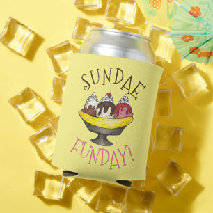 Porta-lata SUNDAE FUNDAY Banana Sorvete social
