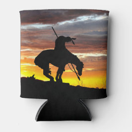 Porta-lata Sunset atordoante com Fim da Silhueta de Trilha