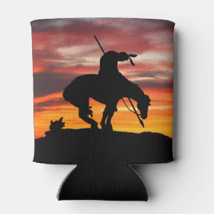 Porta-lata Sunset atordoante com Fim da Silhueta de Trilha