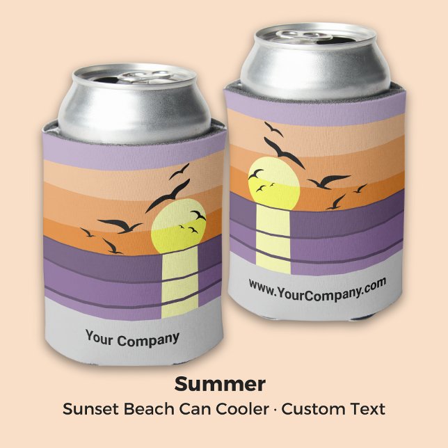 Porta-lata Sunset Beach - Summer Event - Branded (Sunset Beach - Summer Event - Branded Can )