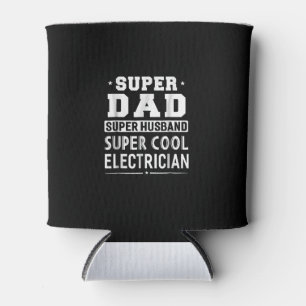 Porta-lata Super Pai Super Marido Super Elétrico Mens