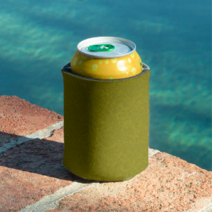 Porta-lata Superfície verde oliva com padrão sutil de redemoi