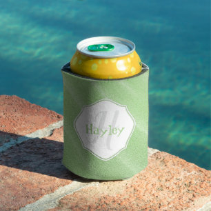 Porta-lata Superfície Verde Ripples Frio Personalizado