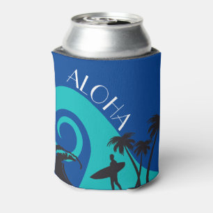 Porta-lata Surf Aloha e Palmeiras