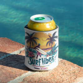 Porta-lata Surf de Verão Vibes bebem refrigerador