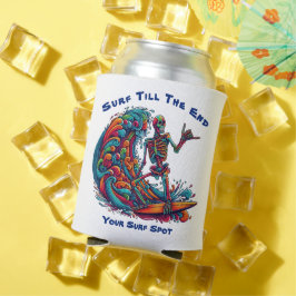 Porta-lata Surfista Colorida do Esqueleto