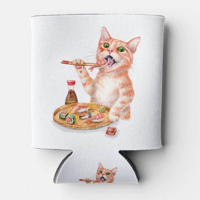 Porta-lata Sushi Cat (Frente)
