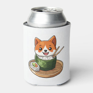 Porta-lata Sushi Shiba � Cão Comida Engraçado