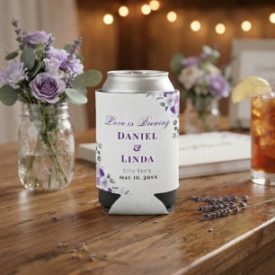 Porta-lata Susurros de Lavanda: Elegância em Flor