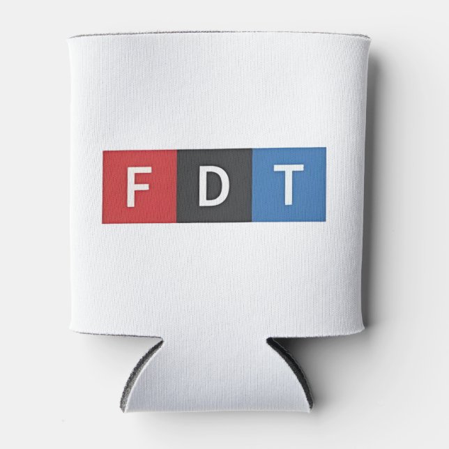 Porta-lata Sutil Anti-Trump FDT Anti-Maga Democratas (Frente)