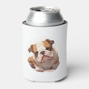Porta-lata T-Shirt Clássico do Bulldog Inglês Adorável (5)