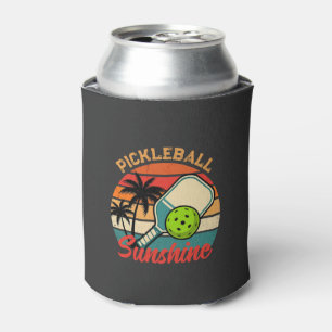 Porta-lata Taco de Pickleball Vintage Clube Sunshine Retro