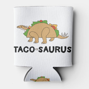 Porta-lata Taco Dinossauro Tacossauro Rex Desenhado À Mão