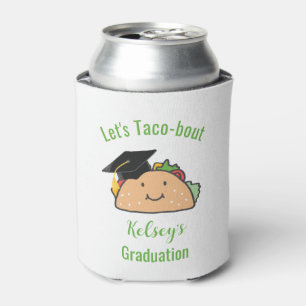 Porta-lata Taco Personalizado de Graduação do vamos