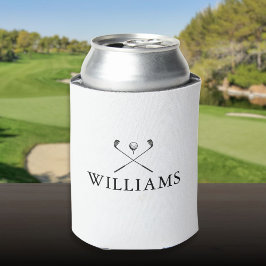 Porta-lata Tacos de Golfe Personalizados Modernos com Nome