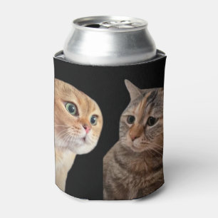Porta-lata Talk Cats Meming Double Sided Black
