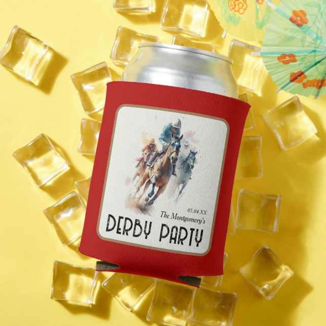 Porta-lata Talk Derby to Me Racehorse Red (Verão in situ)