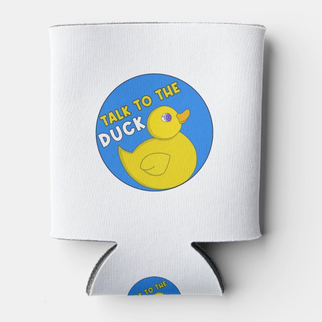 Porta-lata Talk to the Duck (Frente)